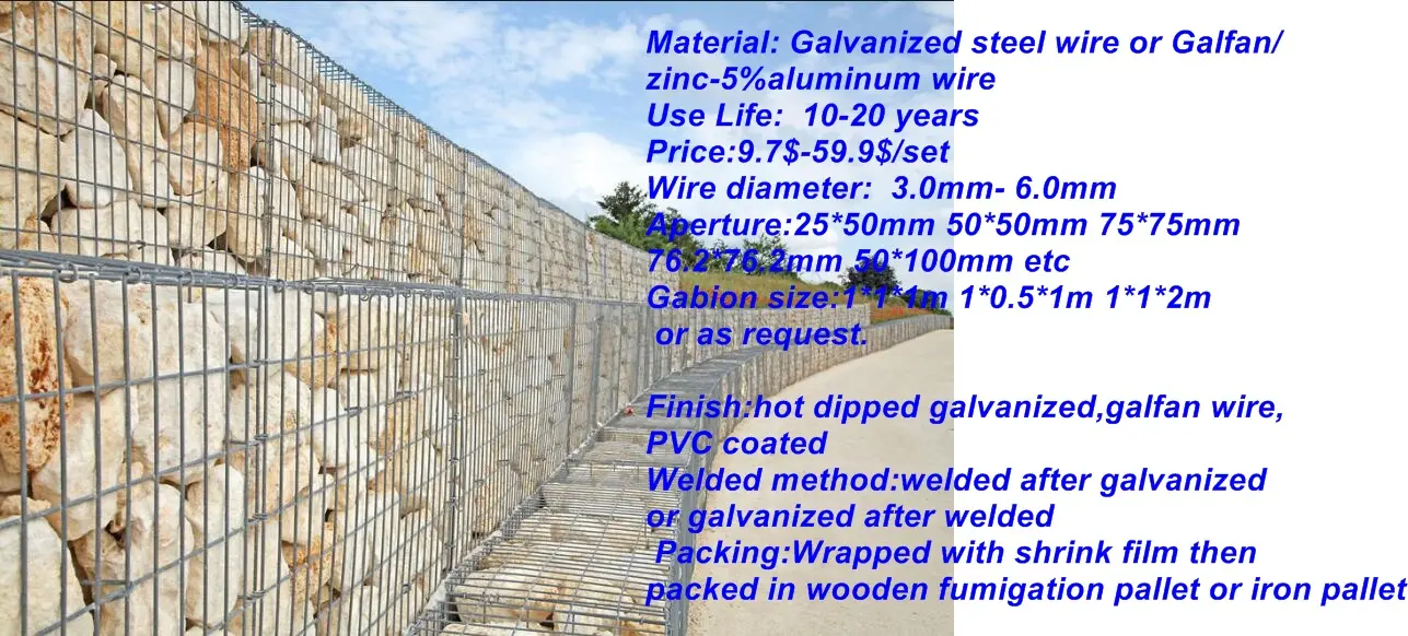 Europa-Marktqualität 200x100x50cm geschweißter gabion Kasten