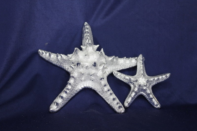 手工制作的海洋物品树脂工艺品海星,2 种尺寸