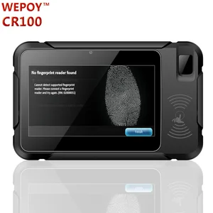 7.0 inch android tablet 3G RFID barcode scanner Fingerprint Reader