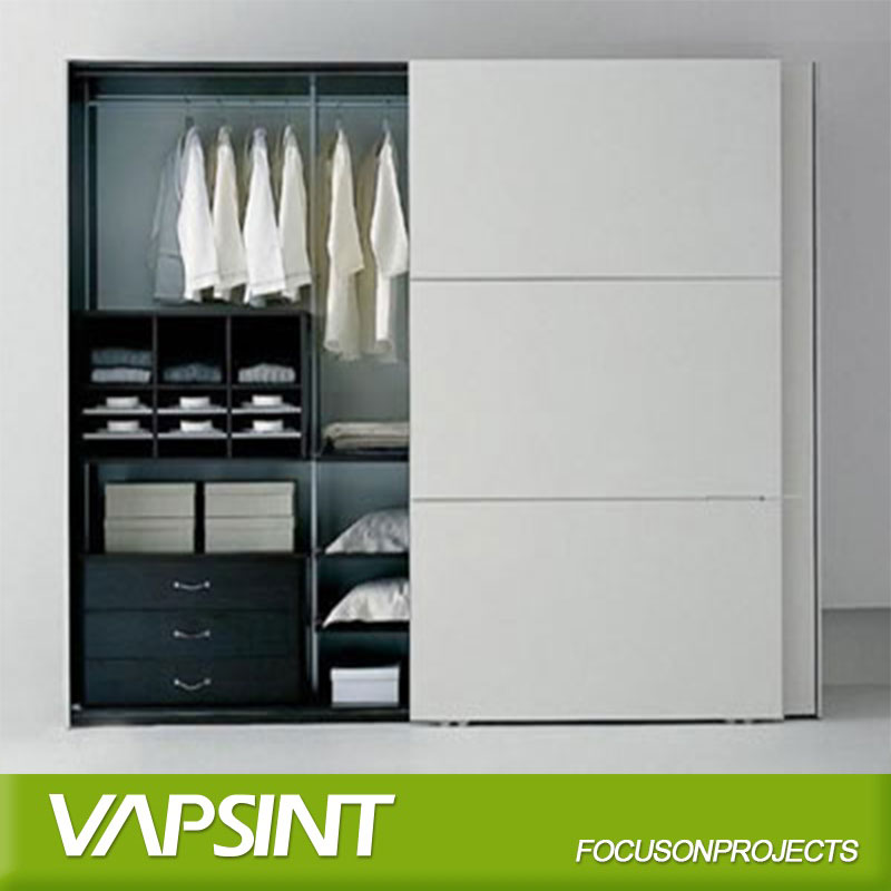 New design plastic italian bedroom wardrobe
