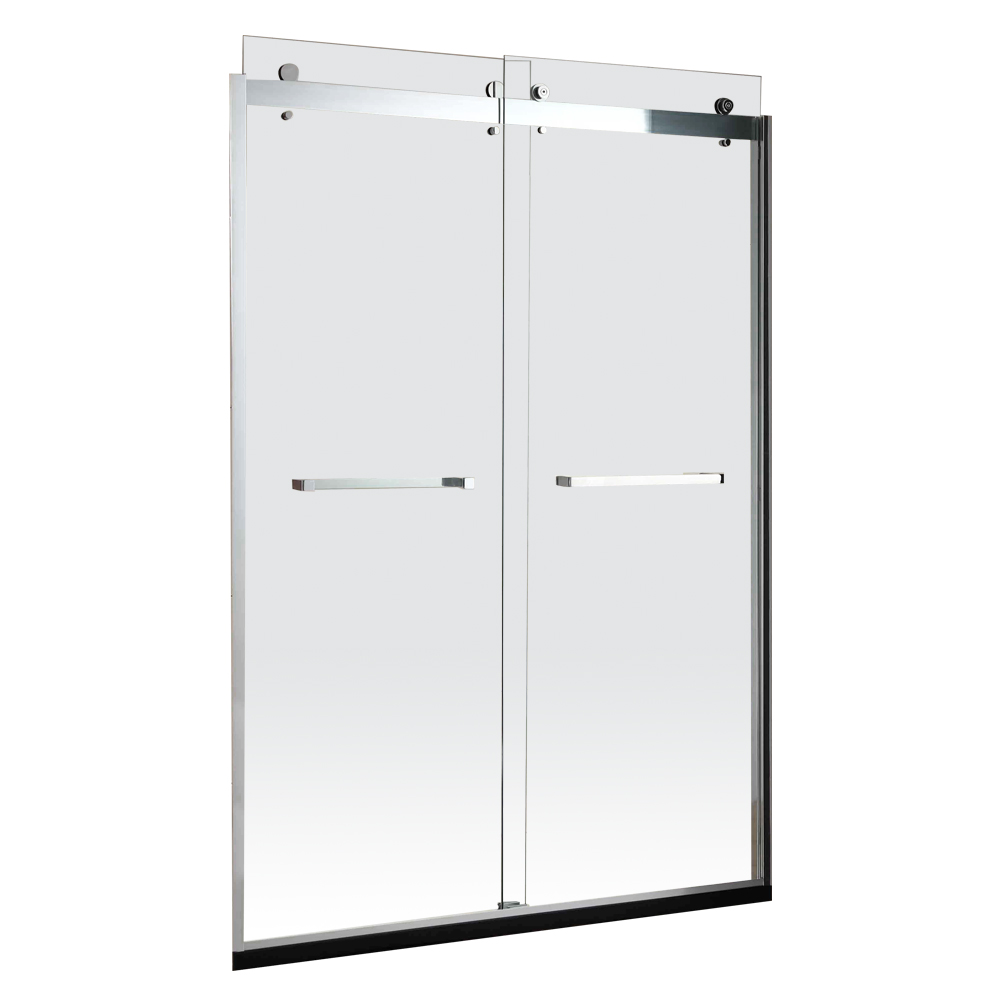 SHOWER SCREEN SHOWER DOOR ENCLOSURE STIPPLED GLASS 2 SLIDING DOORS 1800MM SHOWER SCREEN SHOWER DOOR ENCLOSURE STIPPLED GLASS 2 SLIDING DOORS 1800MM