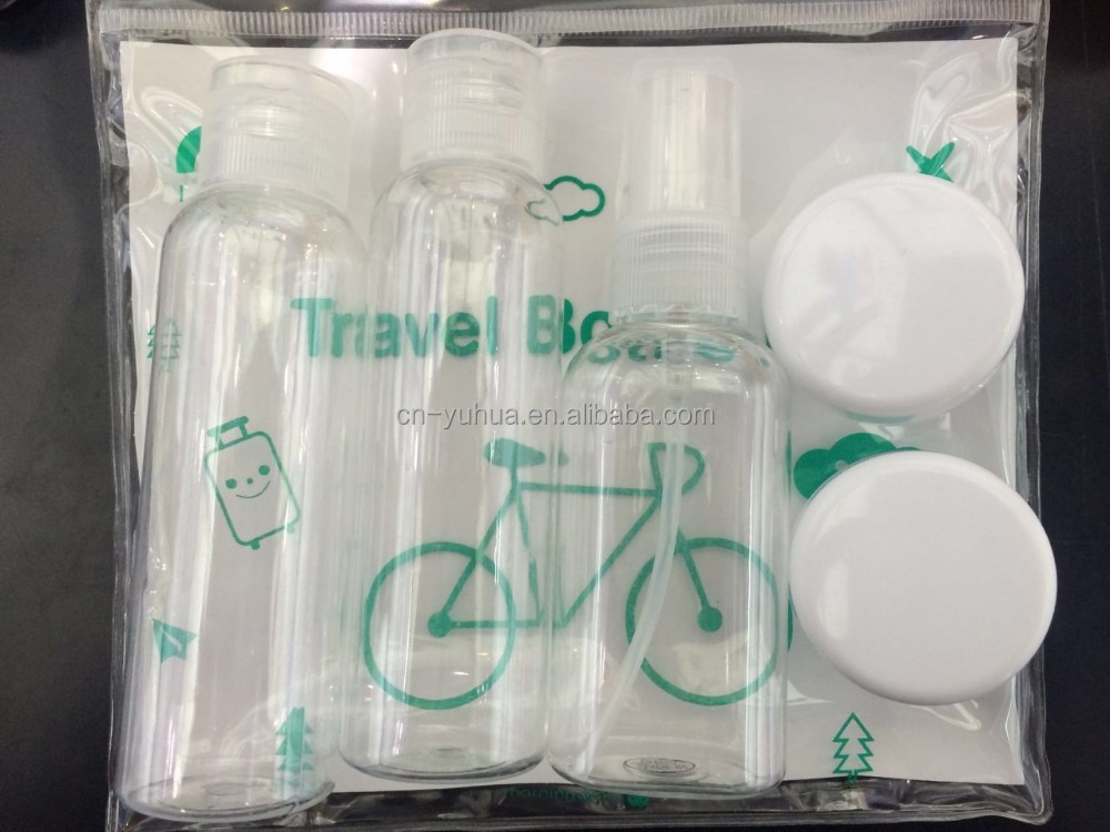 Лидер продаж, набор пластиковых косметических бутылок для путешествий