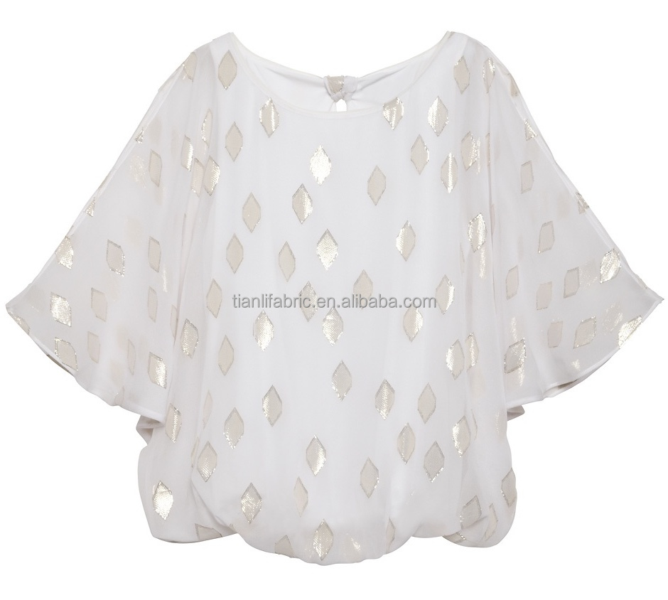 Горячая SEDA Специальный шелковый ШИФОН GGT ткань с блестящим металлическим люрексом TL31023