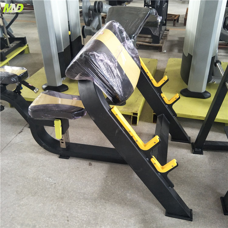 アームカール説教者ジムウェイトベンチプレス機着席上腕二頭筋カール