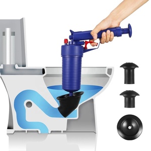 ABS+ rubber innovative models sucking hair/vegetable blocked high pressure sewer dredging device / toilet plunger / water gun