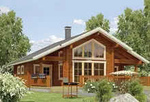 High Quality Prefabricated House Germany Bungalow Home Kits Log