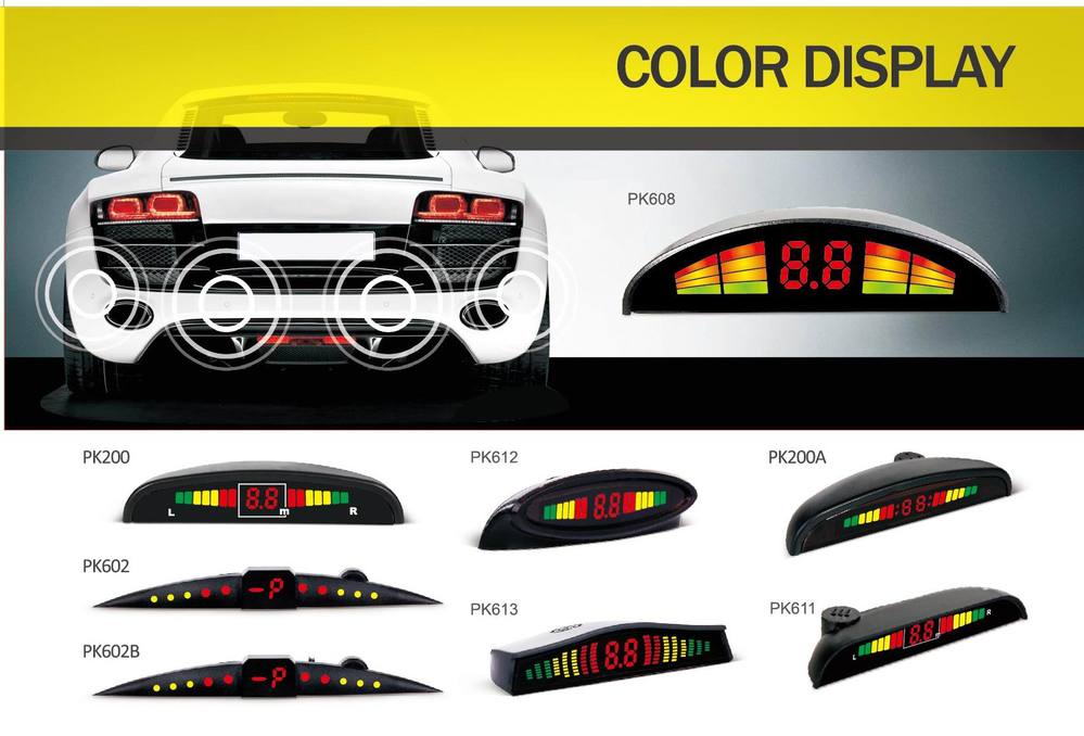 6 sensors reverse warning systems Front back parking assistant car reverse aid car parking sensor system