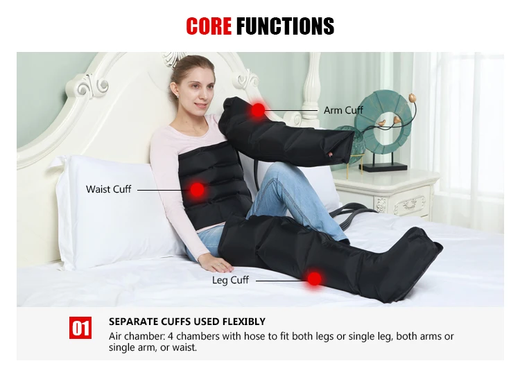 Air Compression Therapy Machine Leg Foot Massager system