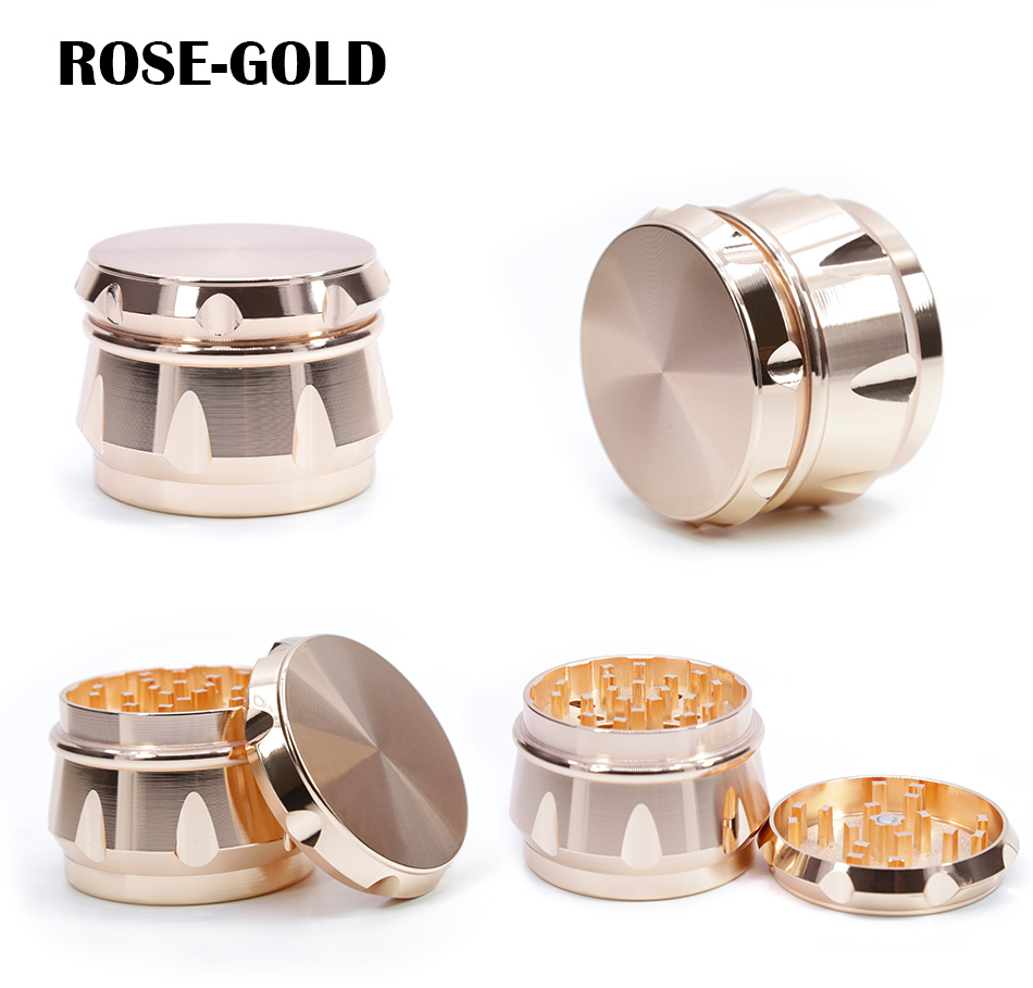 63mm 4 layer zinc alloy crusher metal grinder custom logo 5963