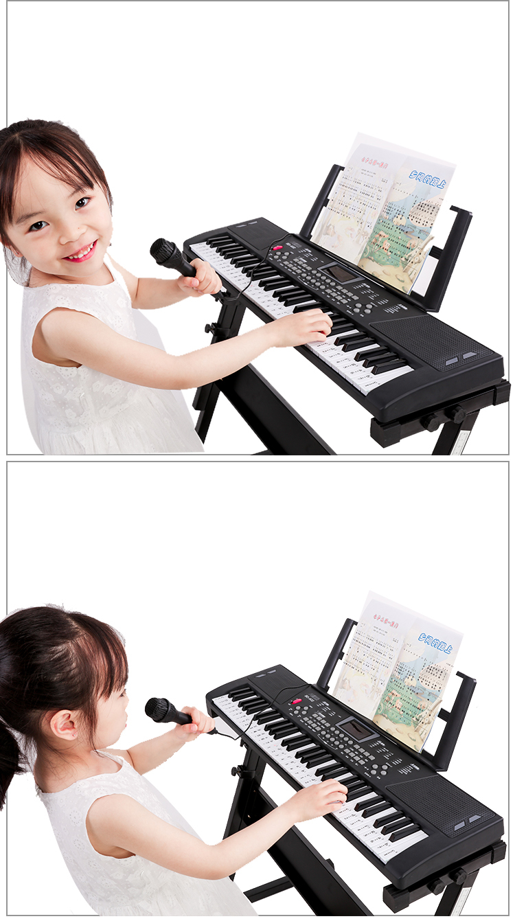midi Digital 61 keys electro<i></i>nic OEM  organ musical  keyboard educatio<i></i>nal instrument Piano for Supplier