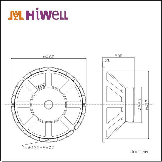 Subwoofer LOW FREQUENCY PROFESSIONAL LOUDSPEAKER 18 Inch Audio Speaker