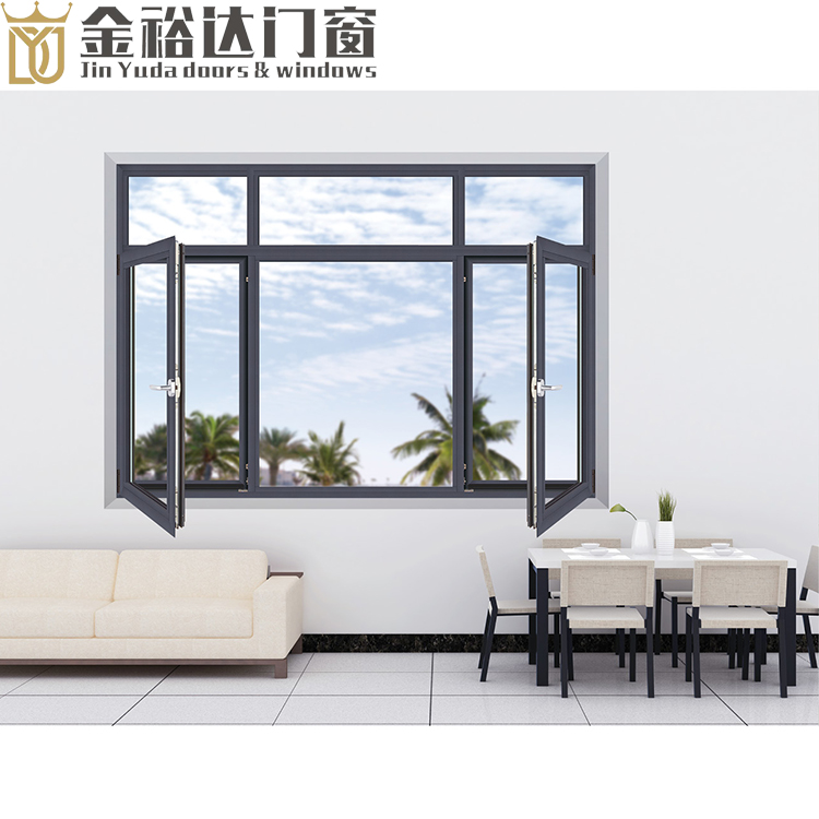 Made in China Padrões Australianos vidros triplos janelas e portas de alumínio janela portas e janelas 10 ano de garantia