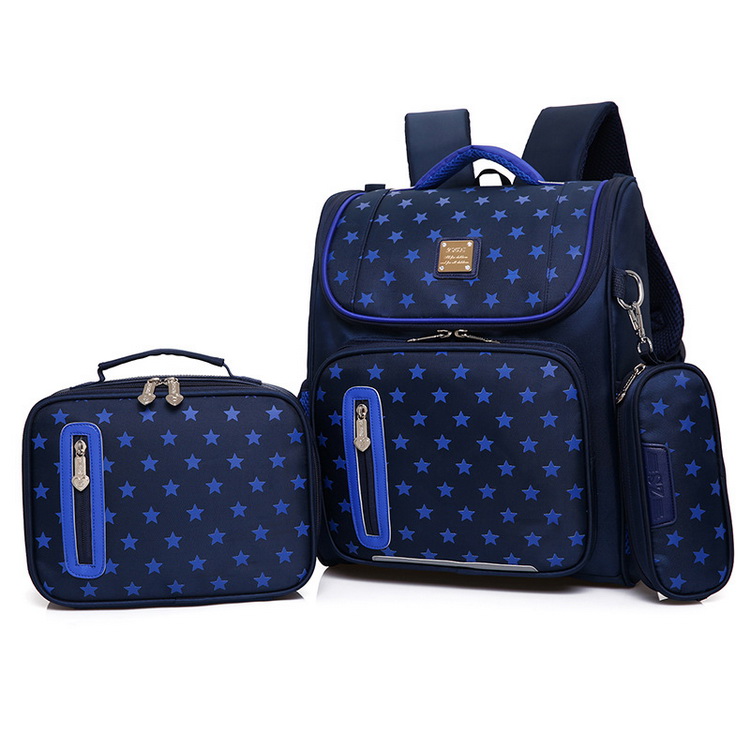 Mochila escolar personalizada durável com caixa de lápis, mochila escolar infantil para crianças