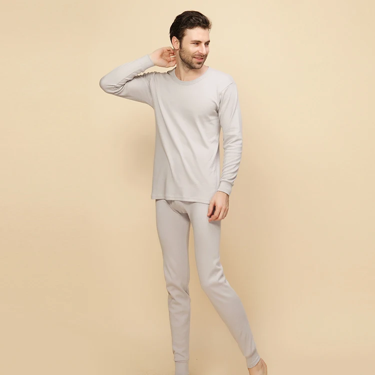 Горячая продажа с длинным рукавом 100% хлопок теплая Пижама Мужская хлопок