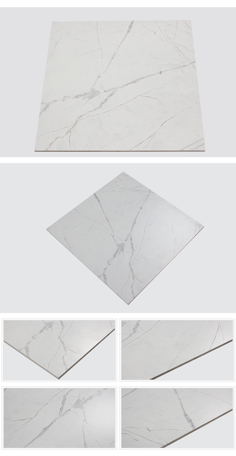China high quality wall tile cheap white and gray tile floor ceramic matt tile