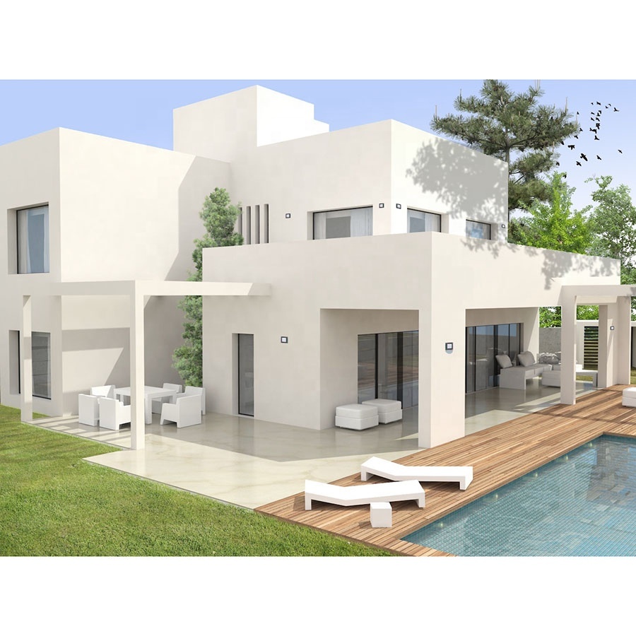 Luxury Prefab House 3 Bedroom Twin Skin Cabin Large Villa