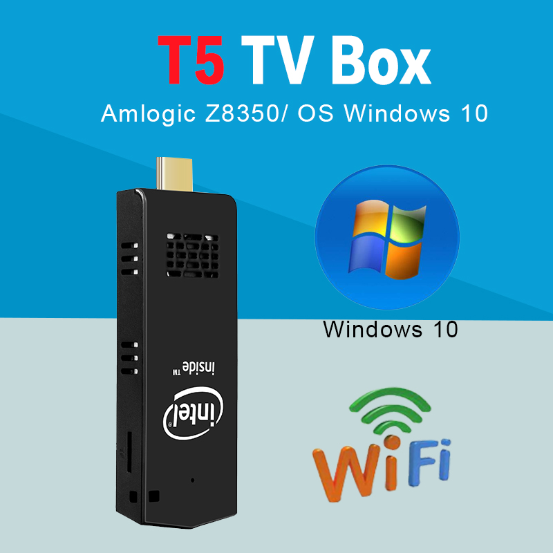 Anker-Mini PC Weberr, Intel Z8350, 2 go/32 go, wi-fi, produit d'origine, bâton pour Smart TV, windows 10, T5