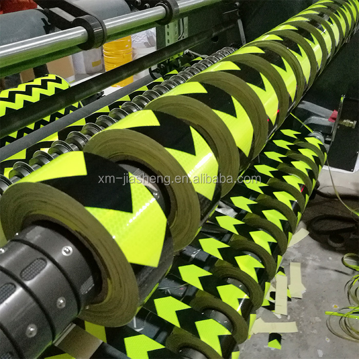 Шоссе желтый черный безопасности дорожного движения, грузового вездеходного отражающий кран, микро призмы свет Ретро инфракрасный прозрачная Светоотражающая наклейка