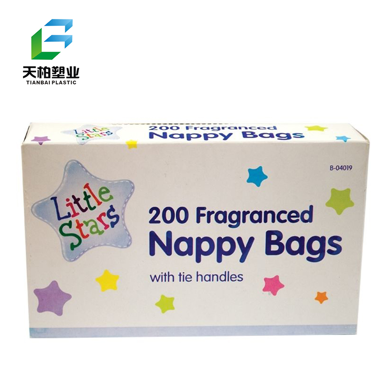 400-1000 Scented Nappy Bags Baby Fragranced Nappy Sacks with Tie Handles