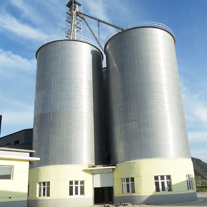 粮食储存筒仓尺寸 500 t 钢粮箱出售