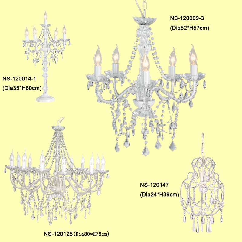 hot new products for 2015 cheap large chandelier 5 light acrylic decorative chandelier wedding decoration NS-120009C