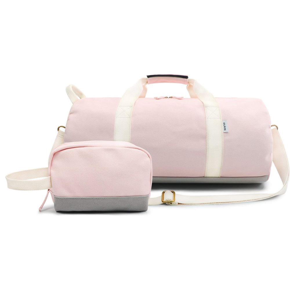 Newest Stylish Sports Gym Bag Overnight Bag Canvas Weekender Duffle Bag for Women