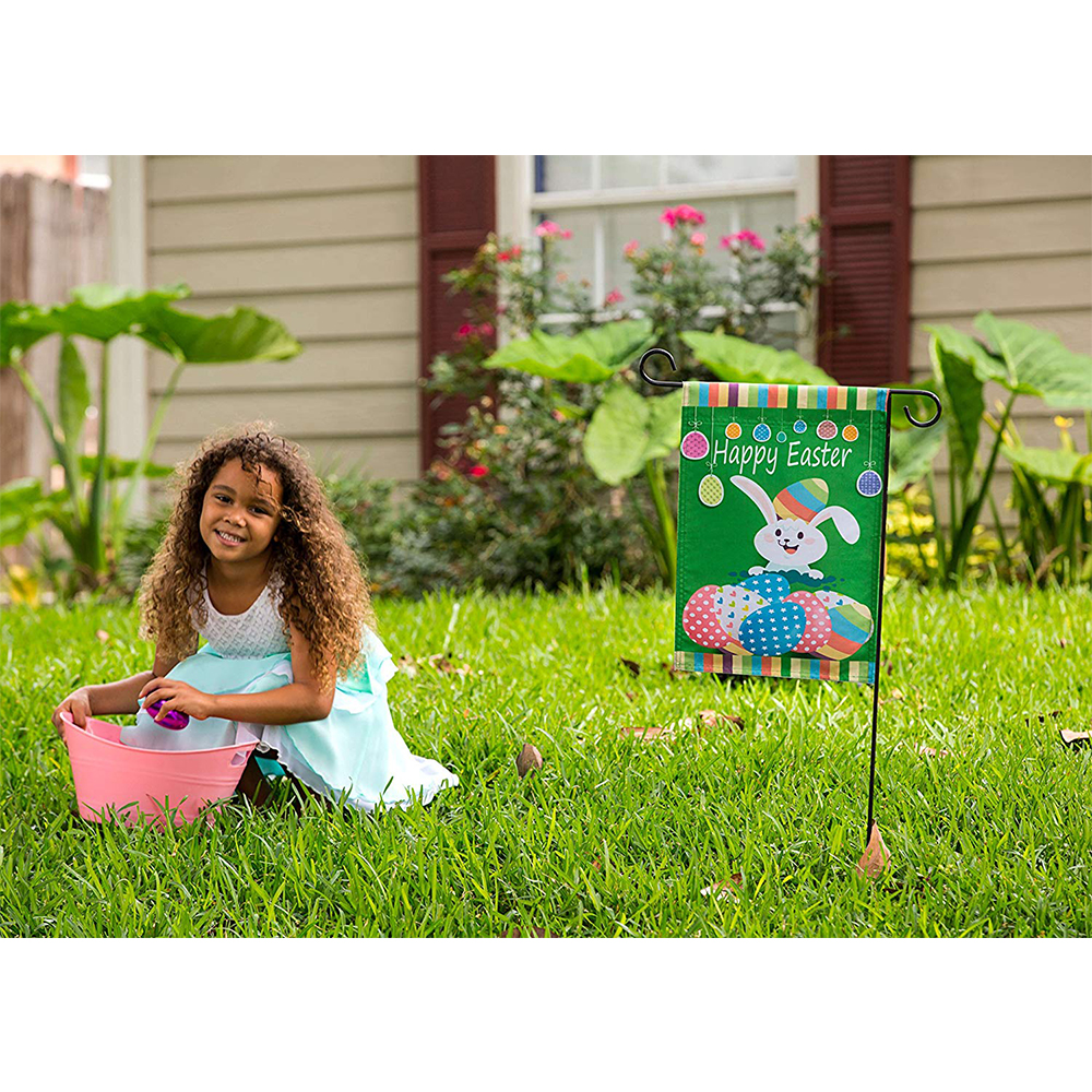 Wholesale Custom 12x18 inch Stock 30x45cm Double Sided Sublimation Blank Garden Flag