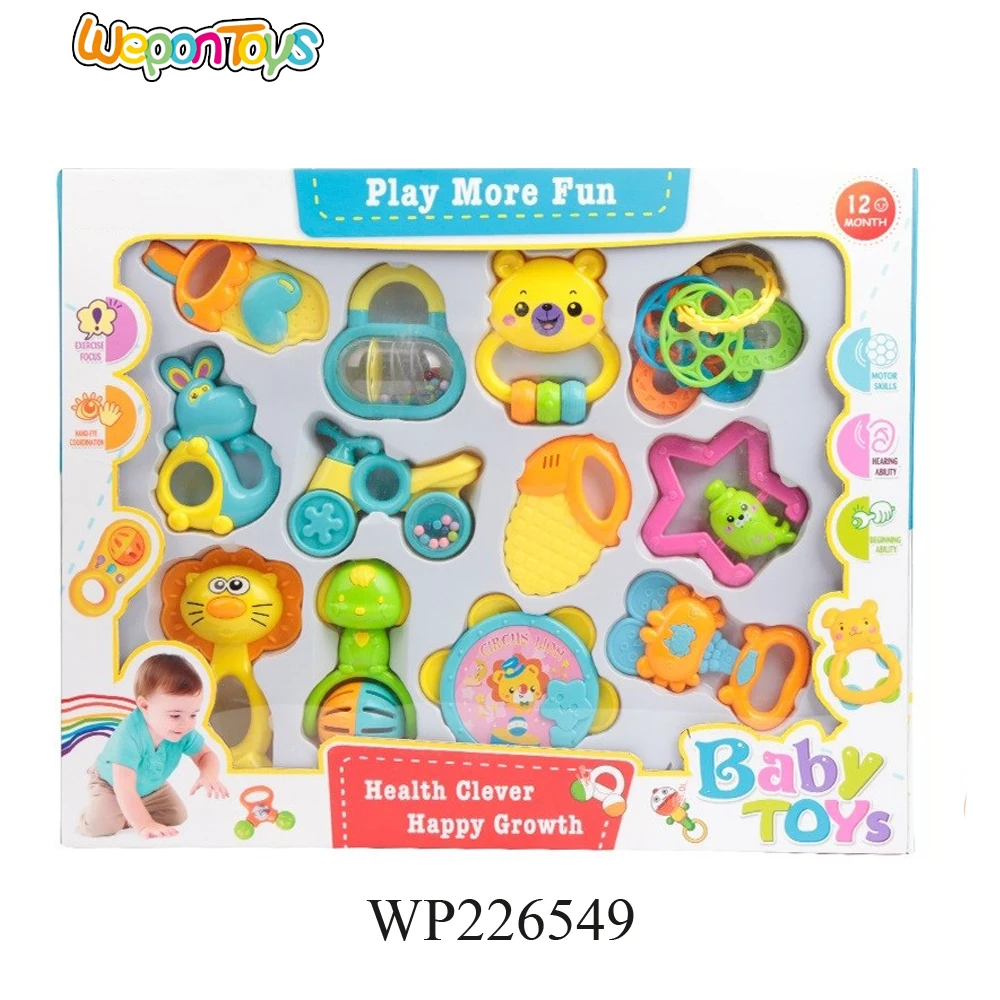 Утверждение CE 15 шт. abs материал детские зубы погремушки Игрушки для маленьких детей Детская игрушка Детские Прорезыватель для зубов