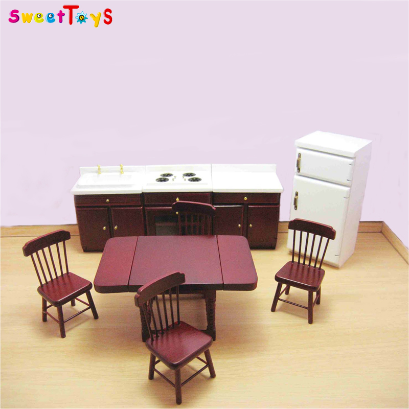 Мебель для мини кукольного домика-кухонный набор