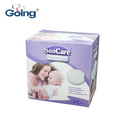 Disposable breast pad with adhesive tape and spandex ultra thin soft nursing pad breastfeeding pad