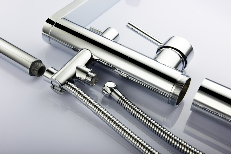 Free standing bathtub faucet brass freestand bathroom shower bathtub faucet set with shower and bath mixer taps