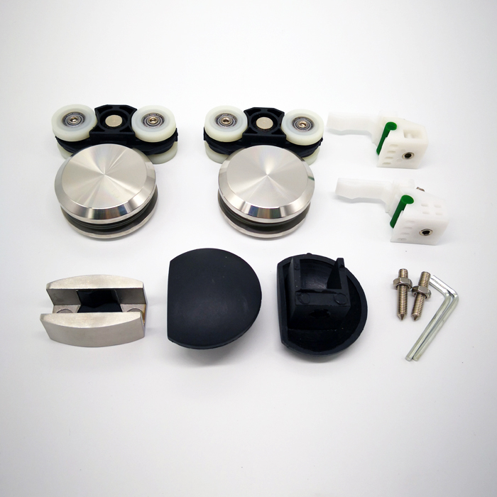 Grandes Portas de Correr de Vidro Do Pátio de Aço Exterior Frameless Hardware Porta Do Celeiro