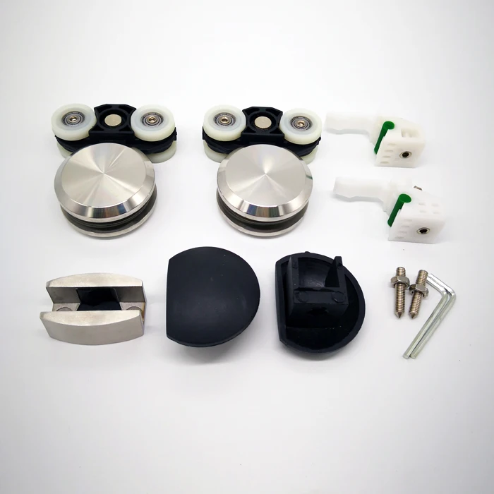 大パティオ鋼スライディングガラスドア外部フレームレス納屋ドアハードウェア