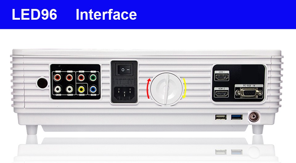 Owlenz LED96W LED Projector Android 4.4 Full HD 3D 3000 Lumens Home Cinema 1280x800 1080P LCD Digital Video Proyector TV Beamer