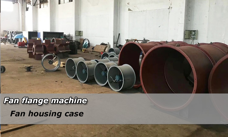 BOBO Machine blower crust vertical fan round flange roll forming shown in a detail photo for this news article