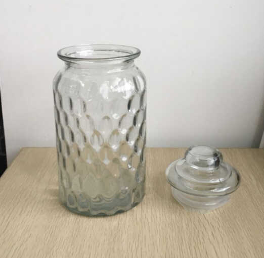 Wholesale Smart strip glass storage jar for fresh tea or herbs