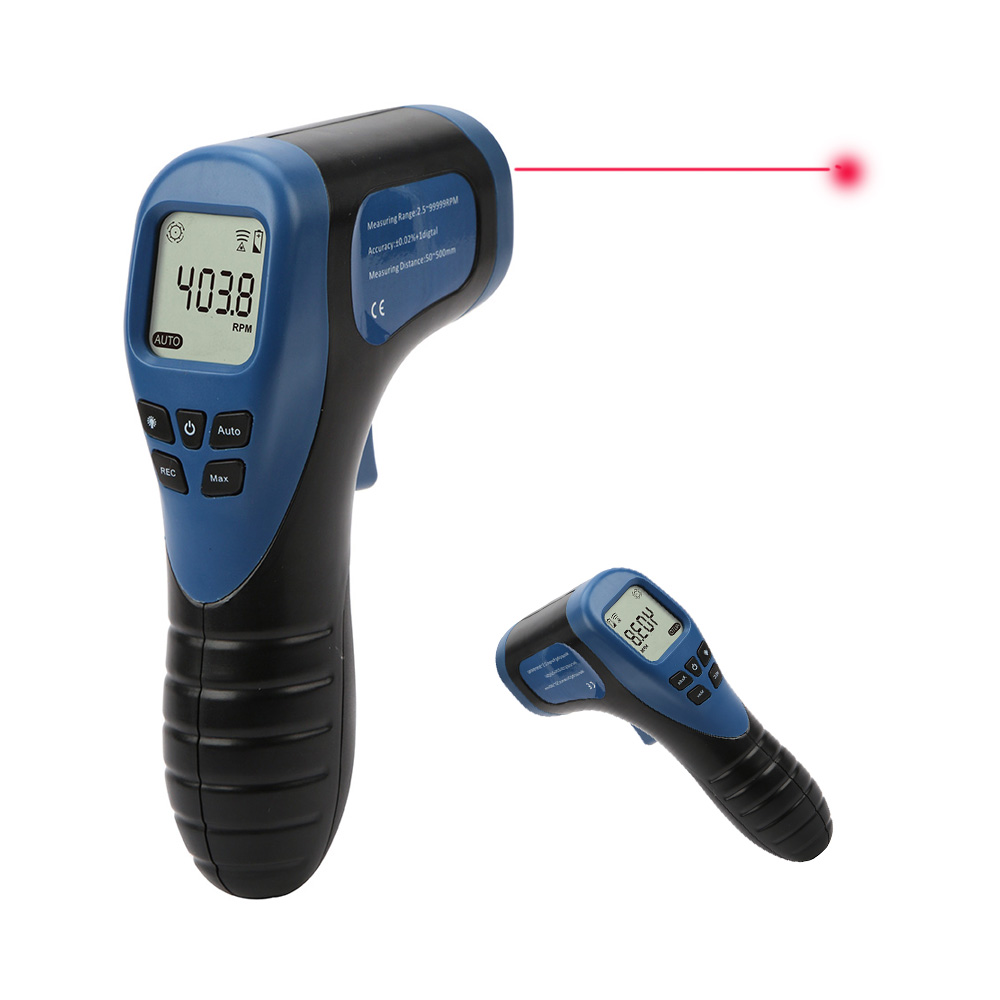 2023 Newly Professional Digital Laser Photo Non-Contact Tachometer with Accuracy 99,999 RPM Measurement