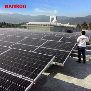 Complete package renewable energy 5kw hybrid home solar panel system with battery charger