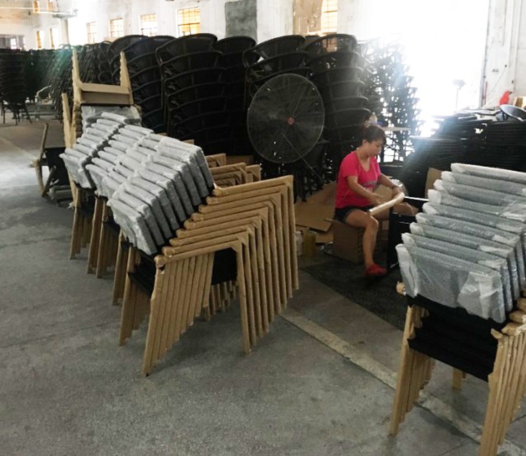 Uplion Outdoor Furniture Plastic Wood 2-seat Sofa Chair Leisure Plastic Wood Chair