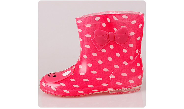 Cute Children Outdoor Rain Boots PVC Rubber Water Proof Shoes Boots For Kids