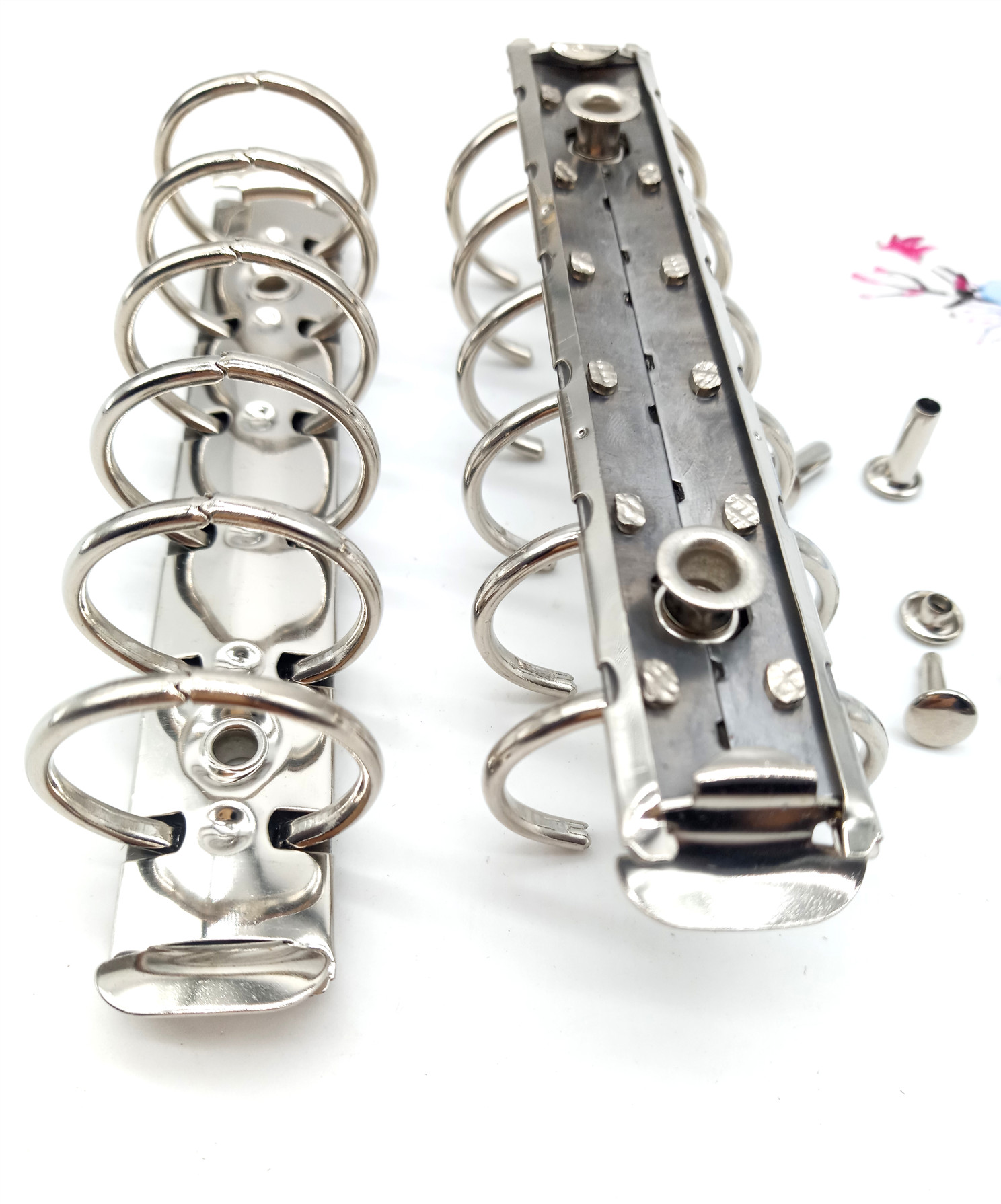 Сделано в Китае, 6 колец, металлическая папка, длина 130 мм