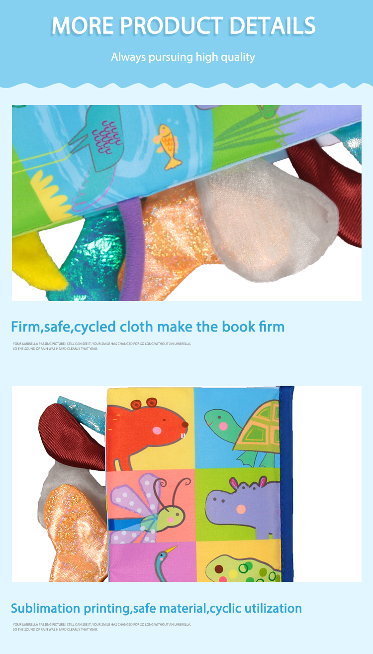 cloth book stuffed toy plush toy educational kids learning toys baby book