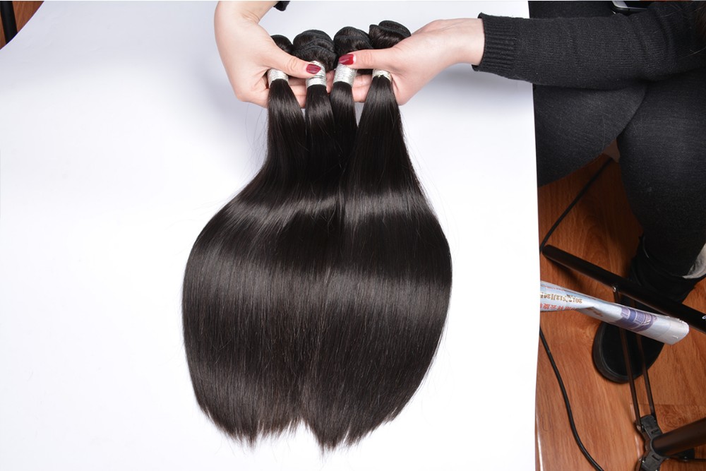 Cuticle Aligned Hair Human Hair from India Raw Indian Unprocessed Virgin 100% Natural Straight Wave Hair 1