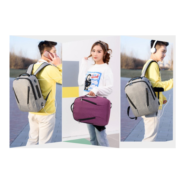 Zaino sportivo intelligente resistente all'acqua con porta di ricarica USB/con blocco password