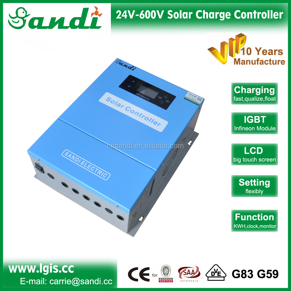 На солнечной батарее со слежением за максимальной точкой мощности/PWM контроллер зарядного устройства 240V/80A-100A