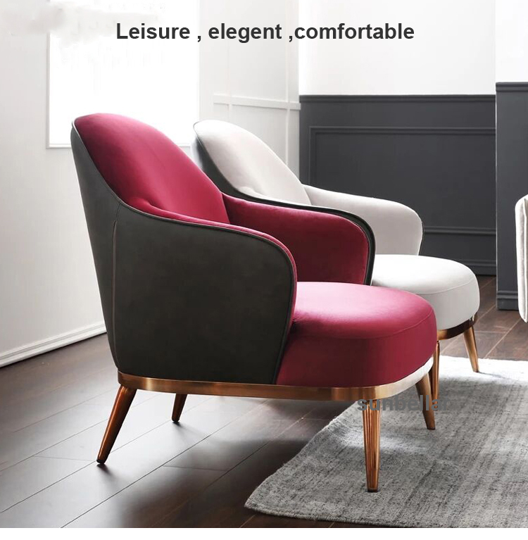 living room lounge chair single sofa chair leather modern designer chair