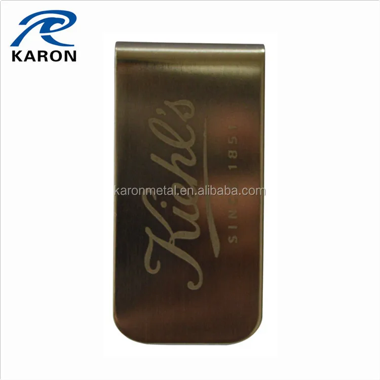 Недорогой гравированный зажим для бумаги из нержавеющей стали в Китае