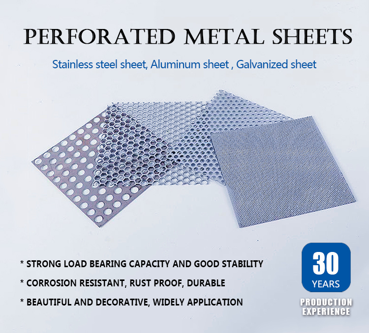 Hot Dipped Galvanized Metal Decorative Wire Mesh For Speaker Perforated