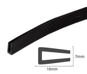 Car Truck RV Boat 5/8" x1/16 Rubber Edge Trim Moulding Strip Seal Black U Channel