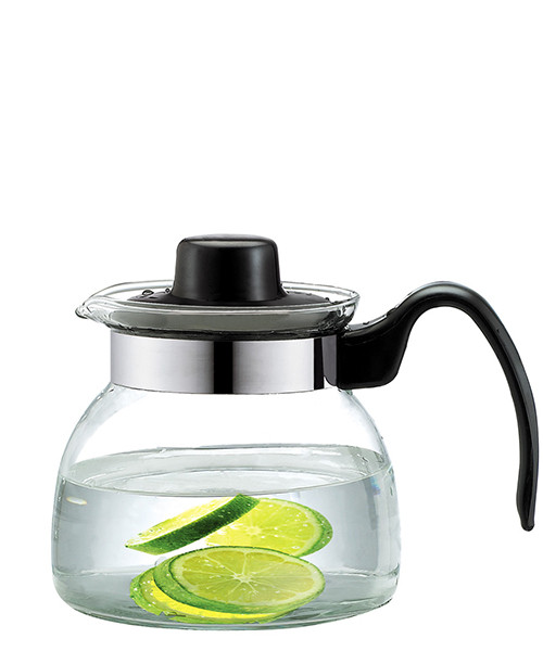 Haonai 700ml pot glass water pot glass water pot with plastic handle for home usage